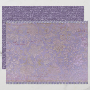 Folha de Papel de Diário Lavanda Vintage