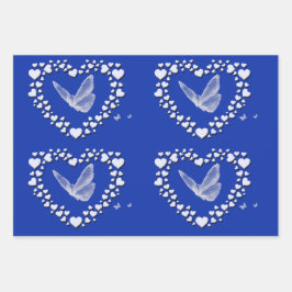 Folha de Papel de Embalagem de Borboleta Vintage d