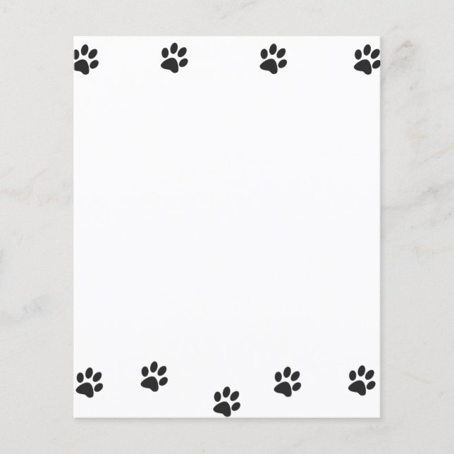 Folha de Papel de Gato Preto (Frente)