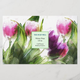 Folha de papel de moldagem de sabão feita a aquare