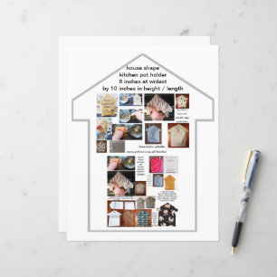 Folha de Papel de Padrão de Sewing de PôtHolder da