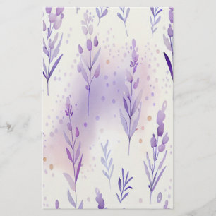 Folha de Papel de Quebra de Sabão Lavendar Aquarel