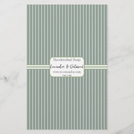 Folha de Papel de Quebra de Sabão Vertical Verde