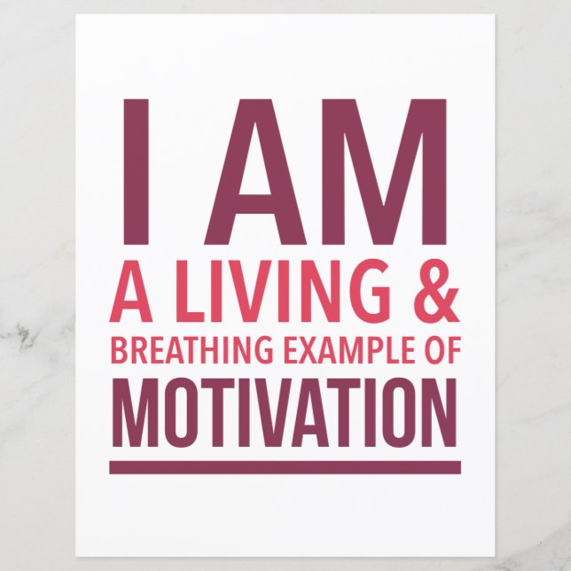 Folha de Papel de Scrapbook de Tipografia Motivaci (Frente)