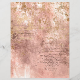 Folha de papel do livro de texto do Rosa Dourado