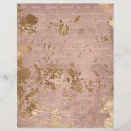 Folha de papel do livro de texto do Rosa Dourado
