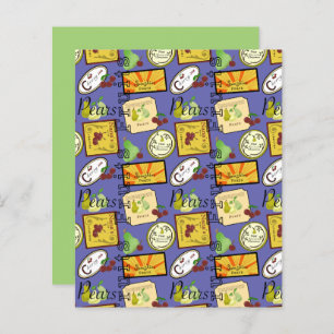 Folha de papel do manual de Frutas do Vintage