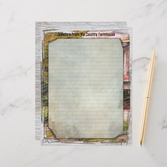 Folha de papel do My Country Farmhouse 8,5x11 (Frente/Verso In Situ)