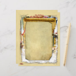 Folha de papel do Papel de carta Patriot Americano