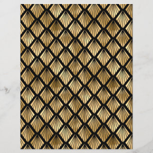Folha de Papel Escrapbook para Deco de Arte Preta 