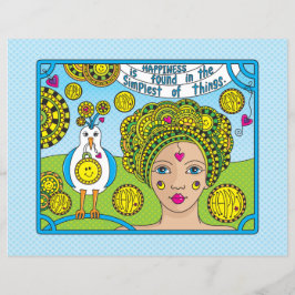 Folha de papel Felicidade_Plana 11"x8.5