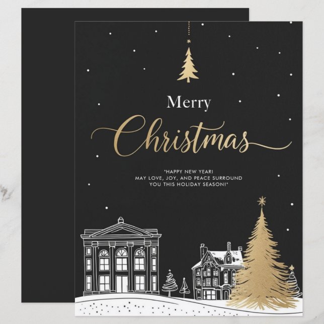 Folha de Papel Feliz Natal I (Frente/Verso)