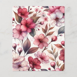 Folha de Papel Flor de Cerejeira