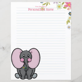 Folha de Papel Floral da Ellie Phant