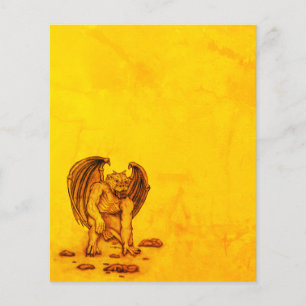 Folha de Papel Golem Gargoyle