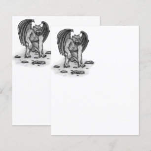 Folha de Papel Golem Gargoyle