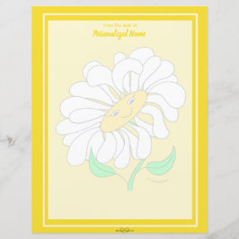 Folha de Papel Inline Amarelo-Amarelo-Grande e Fel