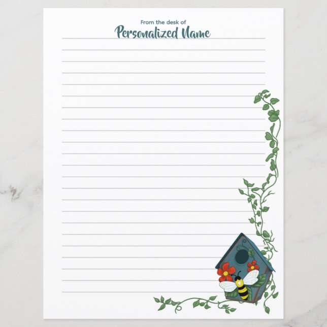 Folha de papel linkada de Balé de Abelhas (Frente)