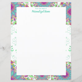Folha de papel não-revestida Finesse Floral