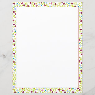 Folha de papel no Mini Floral