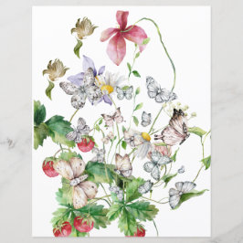 Folha de papel plana de 8,5" x 11"