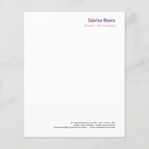 Folha de papel profissional simples minimalista mo