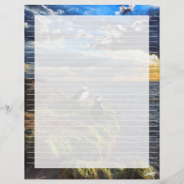 Folha de papel Puffin Rock Lined - 8,5" x 11"