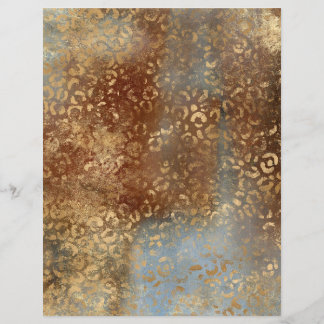 Folha de Papel Scrapbook do Abstrato Safari Grunge