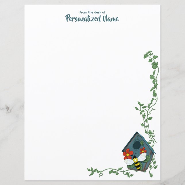 Folha de papel sem line do Balé de Aniversário da  (Frente)