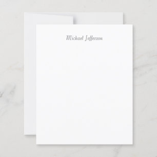 Folha de Papel Simples Elegante do Nome do Script