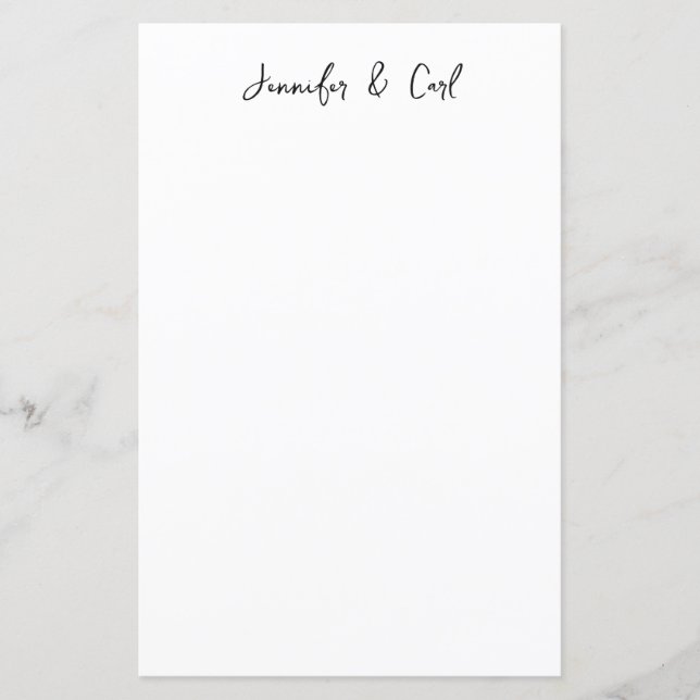 Folha de papel simples minimalista clássico profis (Frente)