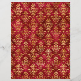 Folha de Papel Spellcaster Vermelho e Dourado