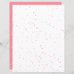 Folha de Papel Splatter Rosa
