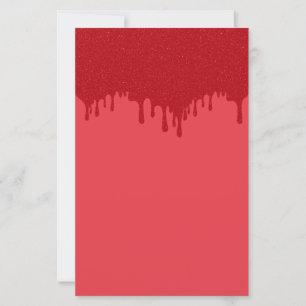 Folha de Papel Vermelho Tomate de Design de Goteja
