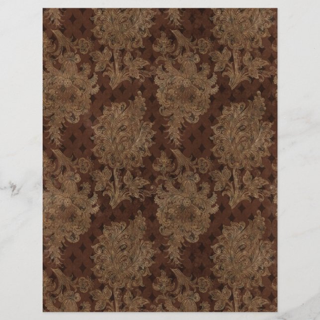 Folha de Papelão Gótico de Outono Spooky (Frente)