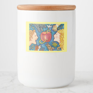 FOLHA DE RÓTULO DA COMIDA E BEBIDAS Adam E Eve