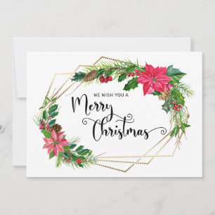 Folha de Script Feliz de Natal com Quadro Dourado