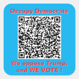 Folha de seis autocolantes quadrados de 3 polegada