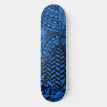 Folha de skate "Geométrico Azul"