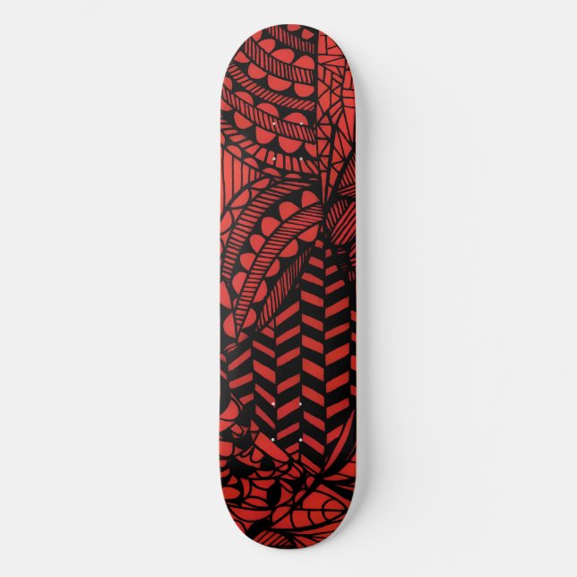 Folha de skate "Geométrico Vermelho" (Frente)