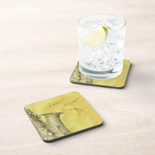 Folha de som, porta copos de cortiça