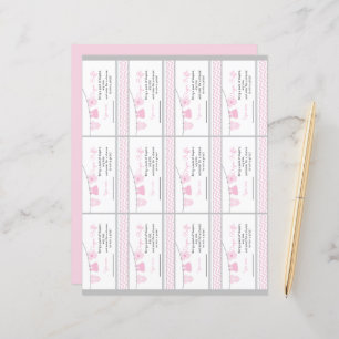 Folha de Tíquete de Fralda de Linha de Fechamento