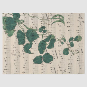 Folha de Vintage Música Deixa O Papel Tecido De De