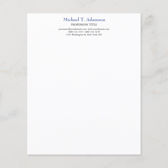 Folha de white papers simples e elegantes com esti (Frente)