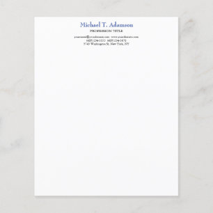 Folha de white papers simples e elegantes com esti