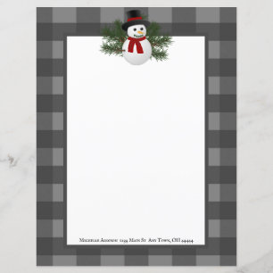Folha de Xadrez de Snowman Buffalo