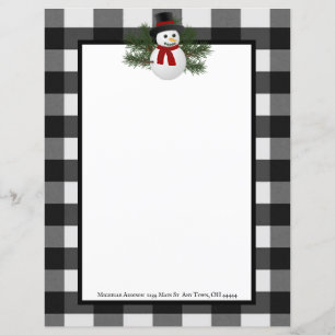 Folha de Xadrez de Snowman Buffalo