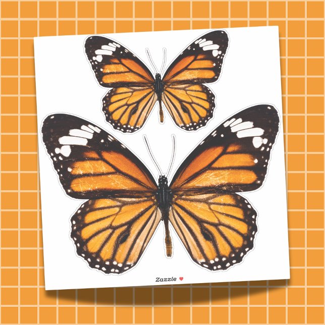 Folha do adesivo da borboleta Monarca (Monarch Butterfly Sticker Sheet)