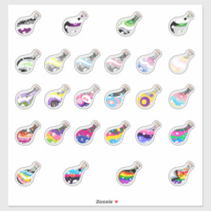 Folha do Adesivo de Poções de Prioridade