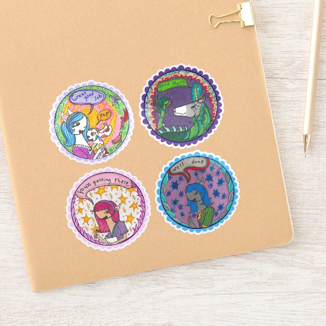 Folha do adesivo para recompensas em sala de aula  (Notebook)